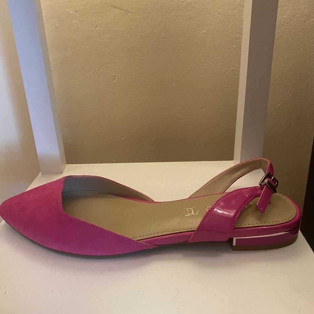 Hot Pink Genuine Leather Aldo flats